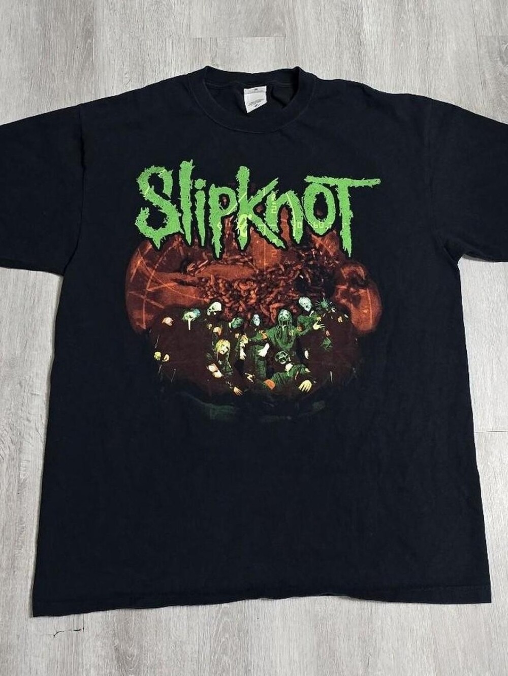 Vintage 2002 Slipknot Iowa Era North American Tour Tee Heavy Metal Size XL